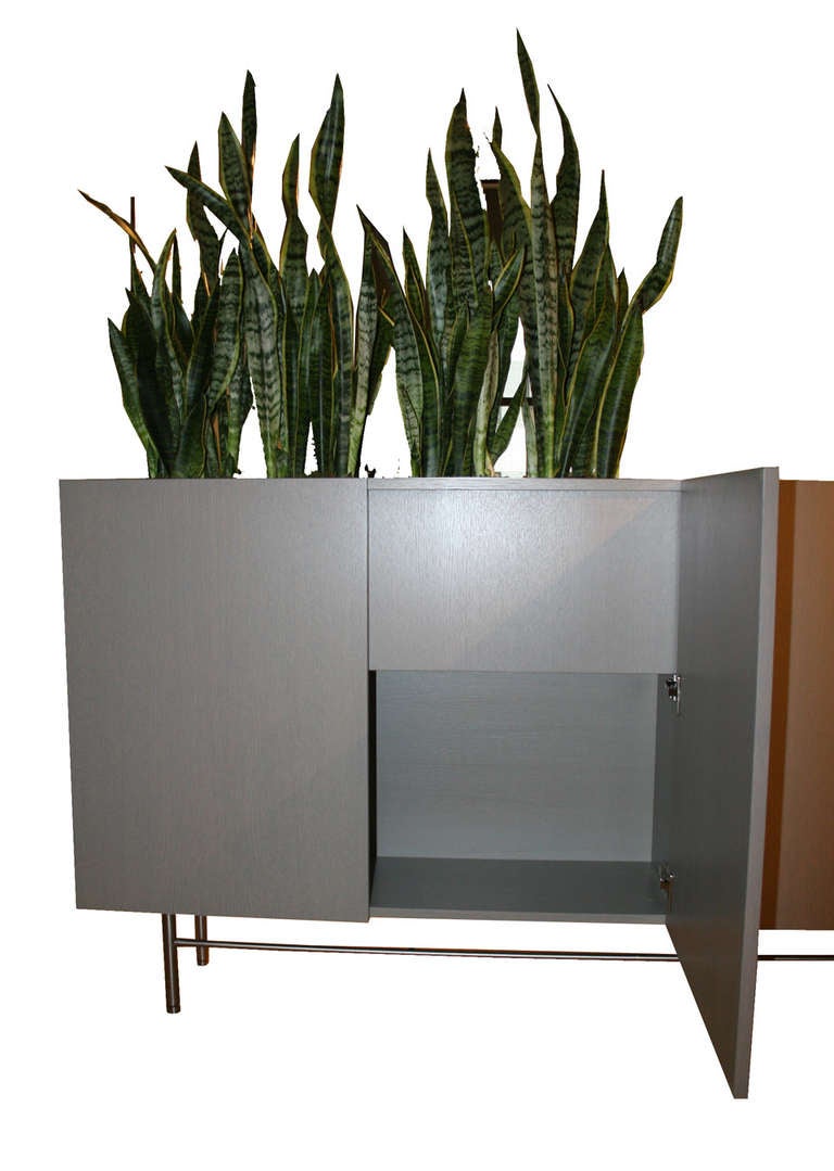 Ireland Thin Profile Planter Console In Excellent Condition For Sale In New York, NY