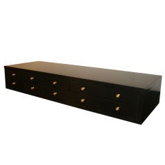 Retro Paul McCobb 10 Drawer Planner Group Jewelry Chest