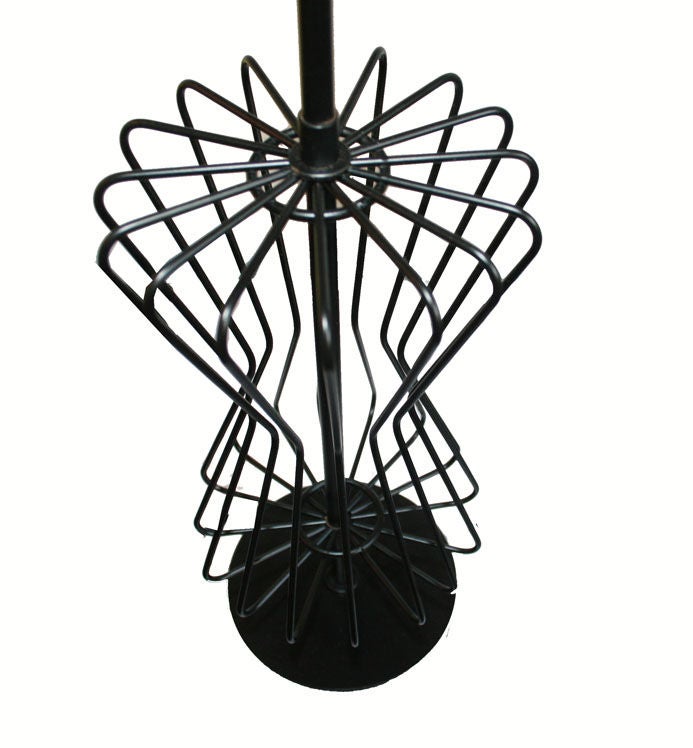 Tony Paul wire frame table lamp in restored condition Ca. 1950's.