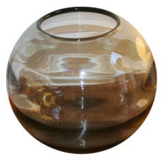 Vintage 1950's Scandinavian Blown Glass Bowl