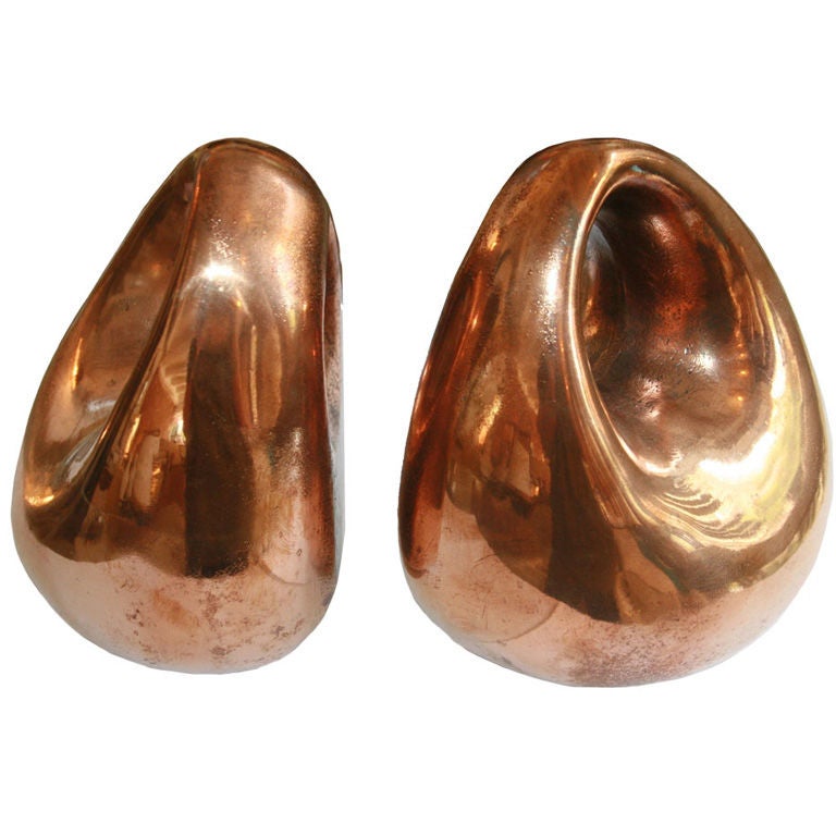 Ben Seibel For Jenfredware " Orb " Copper Bookend