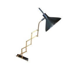 1950's Lightolier Wall Scissor Lamp