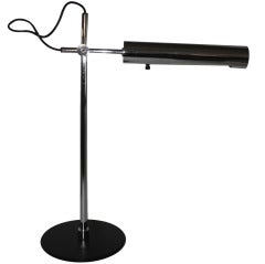 Mid-Century Modernist Chromed Italian Desk Lamp
