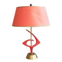 1950's Sculptural Table Lamp By Rembrandt