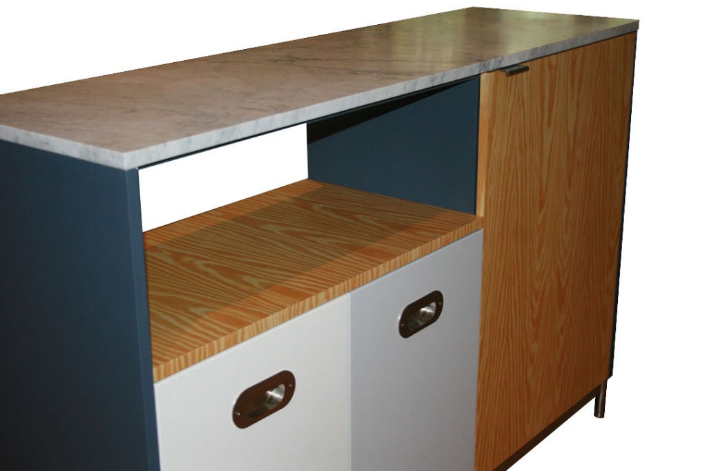 Pine and Lacquer Utility Island For Sale 3