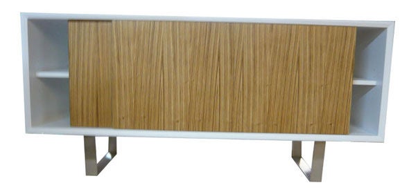 Wood Yoon Sliding Door Console For Sale