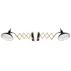 1950's Lightolier Wall Scissor Lamp