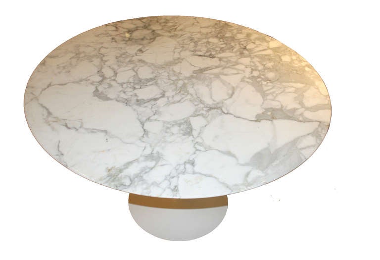 1960's Eero Saarinen Marble Tulip Dining Table for Knoll