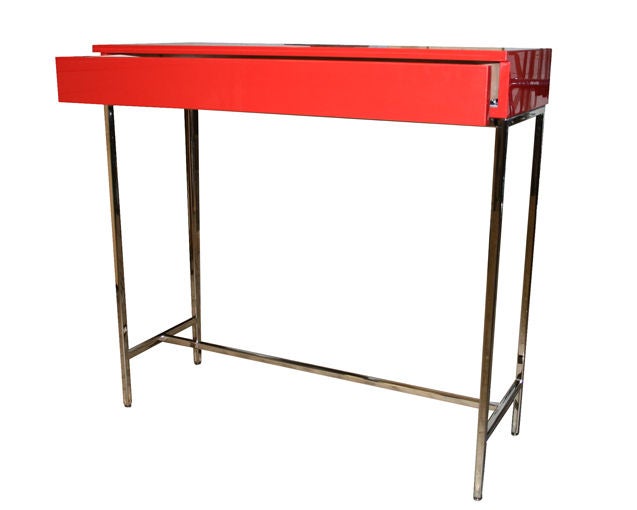 Nickel Walsh Console Table For Sale