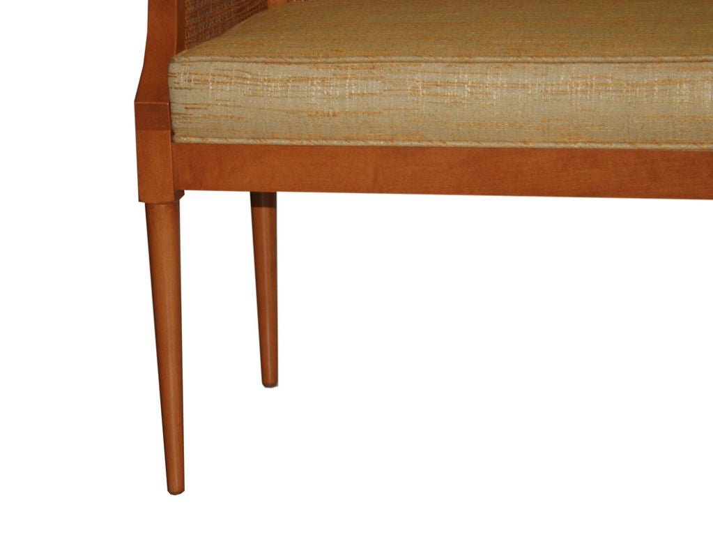 American Viktor Caned Maple Bench For Sale