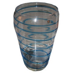 Blenko Hand Crafted Blown Glass Vase