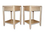 M|n Originals Cerused Oak Single Drawer Nightstands
