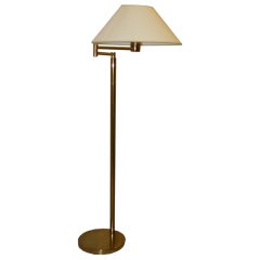 Walter Von Nessen Brass Floor Lamp