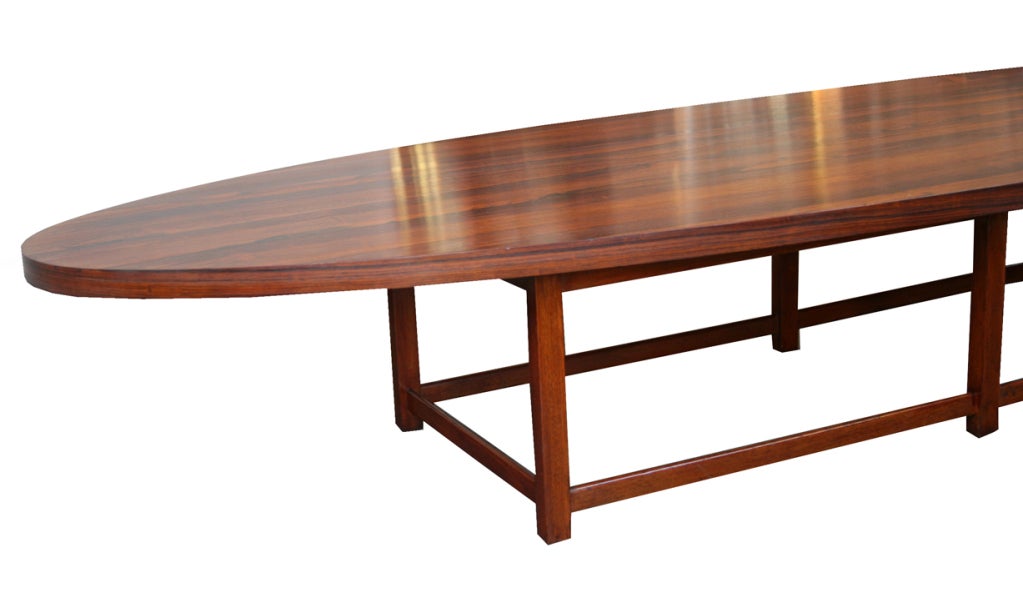 Paul McCobb Rosewood Oval Coffee Table for Lane