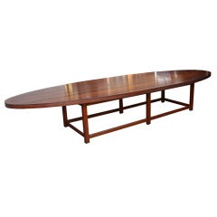 Paul McCobb Rosewood Oval Coffee Table for Lane