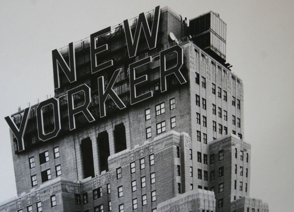 Large-Scale New Yorker Hotel Building B & W Print For Sale 1