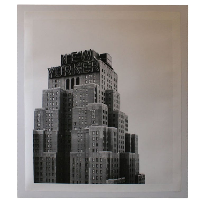 Large-Scale New Yorker Hotel Building B & W Print For Sale