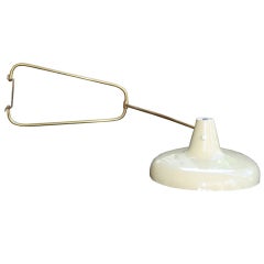 1950's French Modernist Wall Swing Arm Lamp