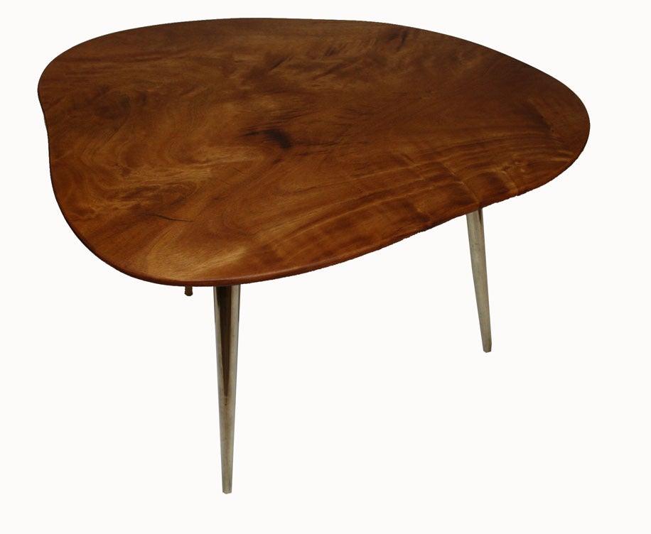 Mid-Century Oranic Tripod Side Tables
