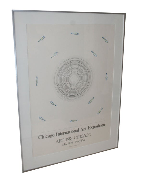 Edward Rusch Signed Poster - 1983 Chicago International Art Expo