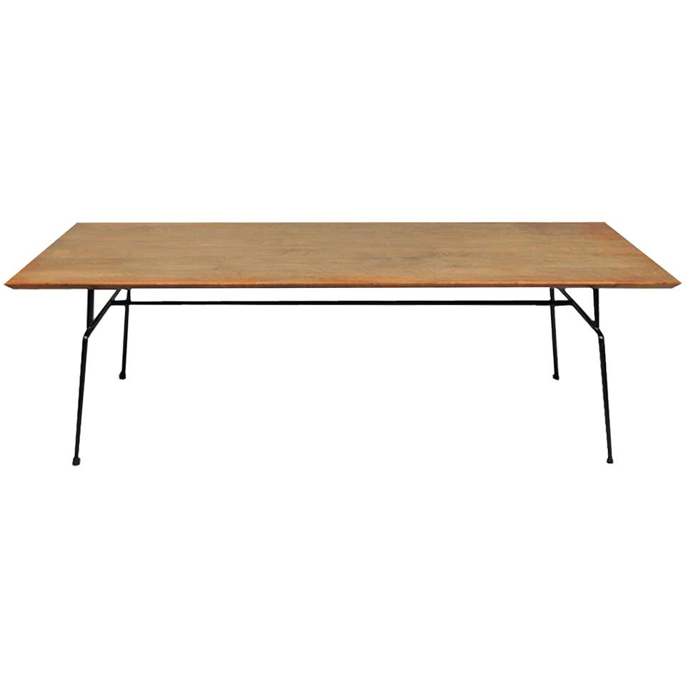 Paul McCobb Planner Group Iron Base Table / Bench