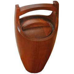 Jens Quistgaard For Dansk Solid Teak Ice Bucket Jens Quistgaard For Dansk Solid Teak Ice Bucket