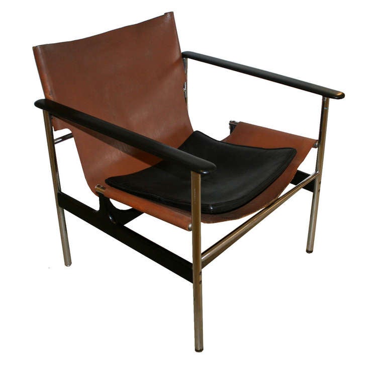Pair of Sling Lounge Chairs 657 by Charles Pollock for Knoll 4