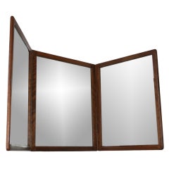 Custom Triptych Mirror in Sedua by Gerald McCabe