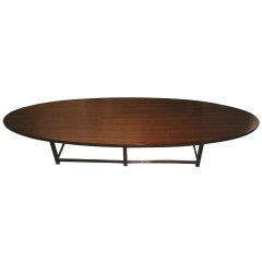 Paul McCobb Rosewood Oval Coffee Table for Lane