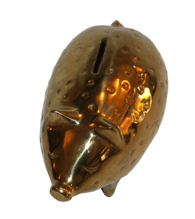 Ben Seibel for Jenfredware Brass Piggy Bank
This item is located at our 1stdibs booth in the New York Design Center at 200 Lexington on the 10th floor booth number 1005.

Ben Seibel (1918-1985) is quoted as saying that the study of sculpture is