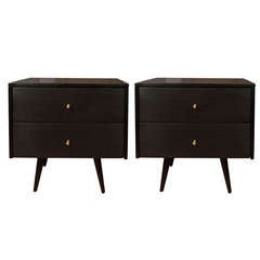 Vintage Paul McCobb Planner Group 2 Drawer Night Stands
