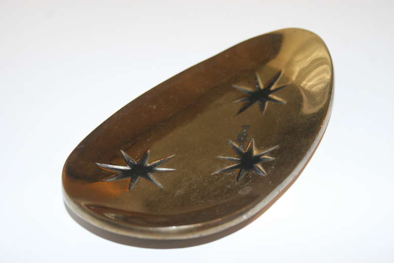 Ben Seibel for Jenfredware Brass Star Tray In Good Condition In New York, NY