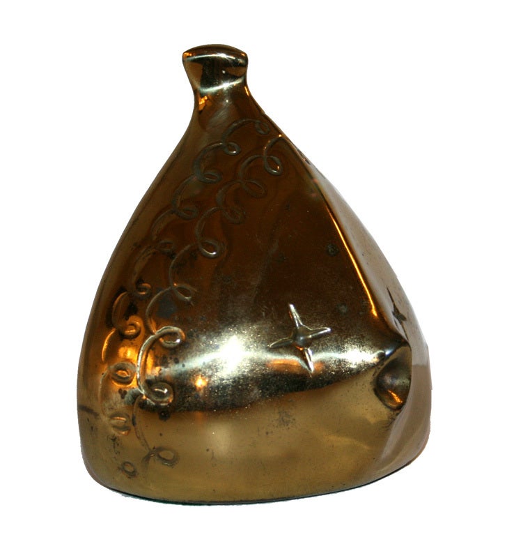 20th Century Ben Seibel For Jenfredware Single Fish Bookend