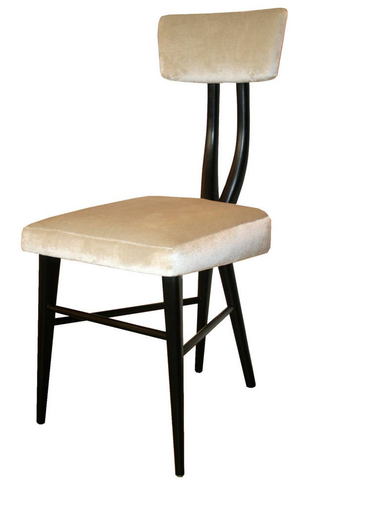 Sculptural Set of Six 1950s Dining Chairs For Sale 2