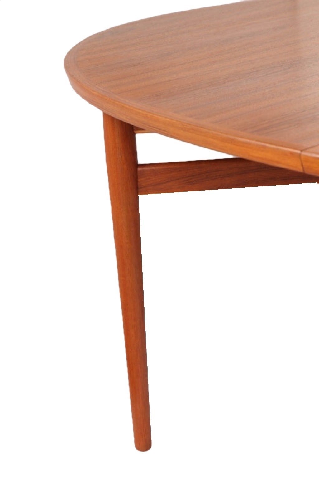 Arne Vodder Extra Large Danish Teak Oval Expanding Dining Table In Excellent Condition In New York, NY