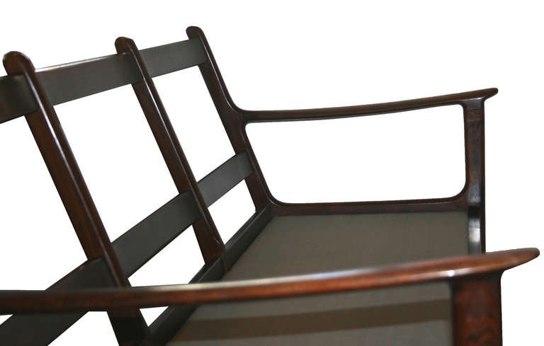 Mid-20th Century Ole Wanscher Rosewood Sofa and Chair Set