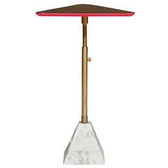 Erickson Aesthetics Pyramid Base Cocktail Table with Telescoping Swivel Post