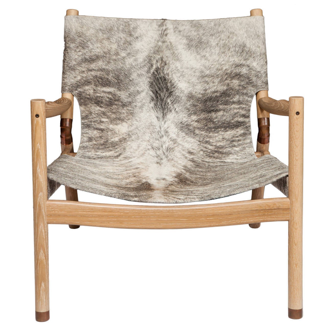 Erickson Aesthetics  Slung Brindle Oak Lounge Chair For Sale 1