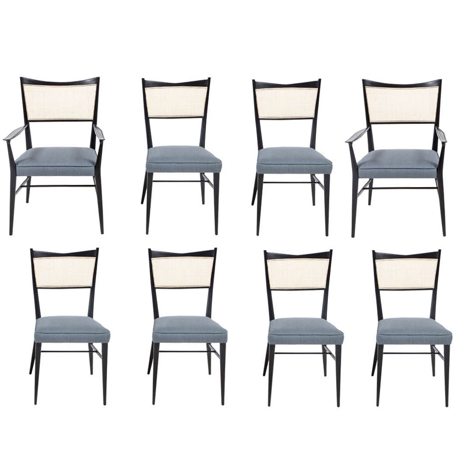 Paul McCobb Set of Eight Directional Dining Chairs