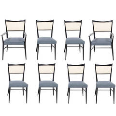 Paul McCobb Set of Eight Directional Dining Chairs
