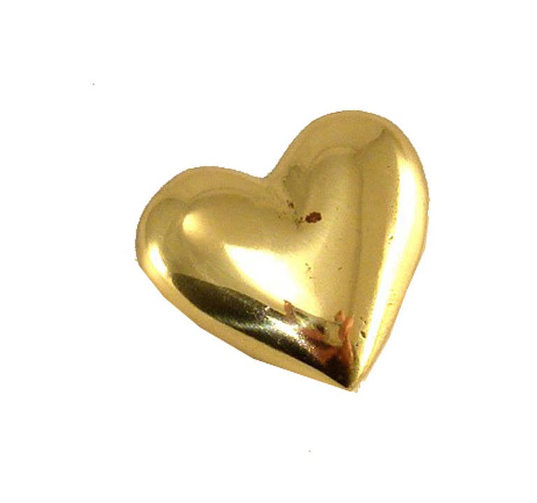 Mid-Century Modern Paperweight Heart by Carl Aubock
