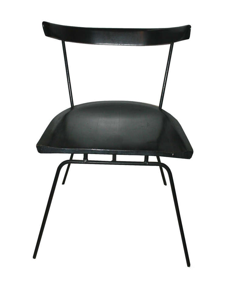 Mid-20th Century Paul McCobb 1535 Iron and Maple Dining Chairs