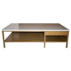 Paul McCobb For Directional Plateau Milk Glass Coffee Table Paul McCobb For Directional Plateau Milk Glass Coffee Table