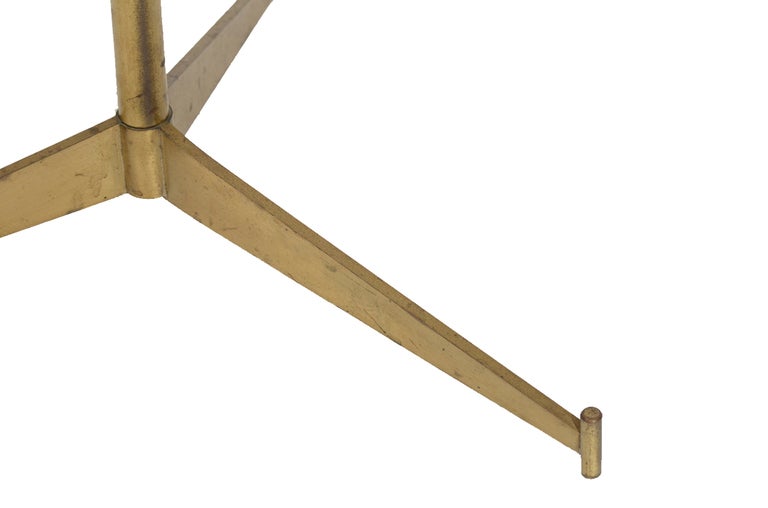Paul McCobb Brass Tripod 1094 Cigarette Table for Directional In Good Condition In New York, NY