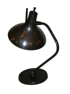 Maurizio Tempestini for Lightolier Bronze Desk Lamp 