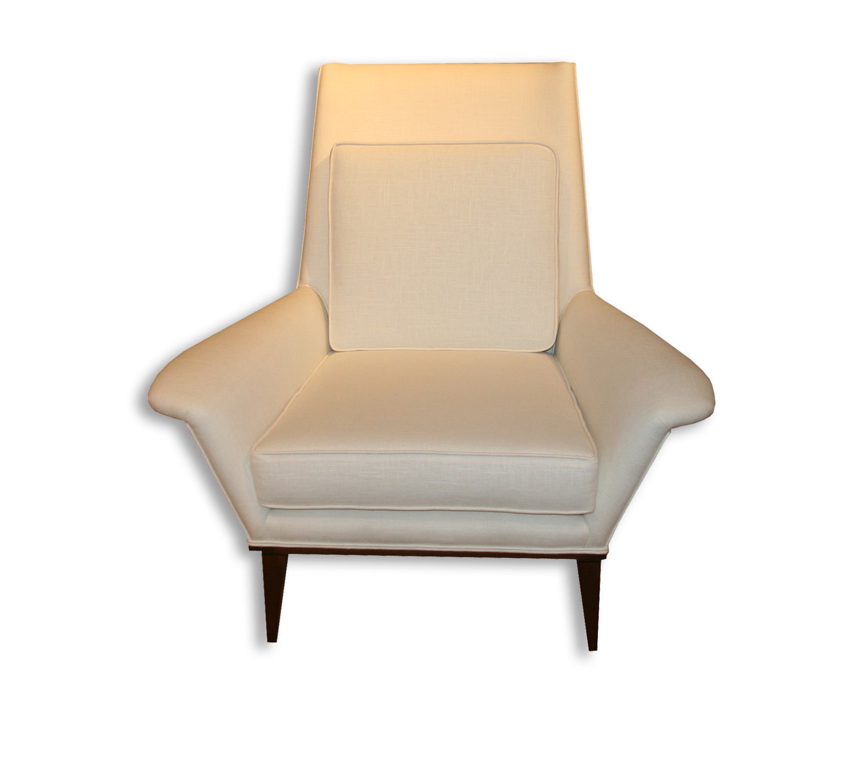 Gare Armchair on Walnut Base For Sale