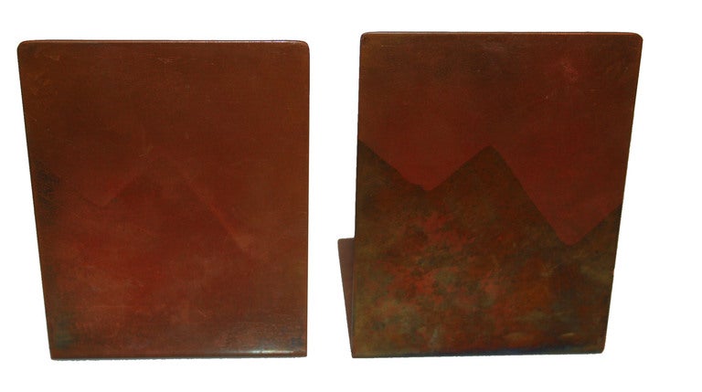 Roycroft Copper Minimalist Bookends 2