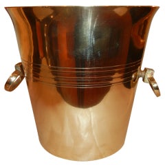 A Solid Brass Ice Bucket