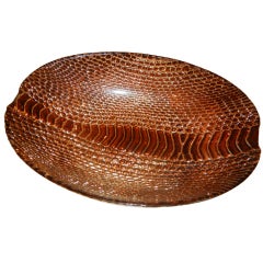 A Studio Crafted Python Pattern Ceramic Bowl
