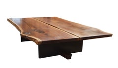 American Contemporary Studio Crafted Free Edge Large Coffee Table